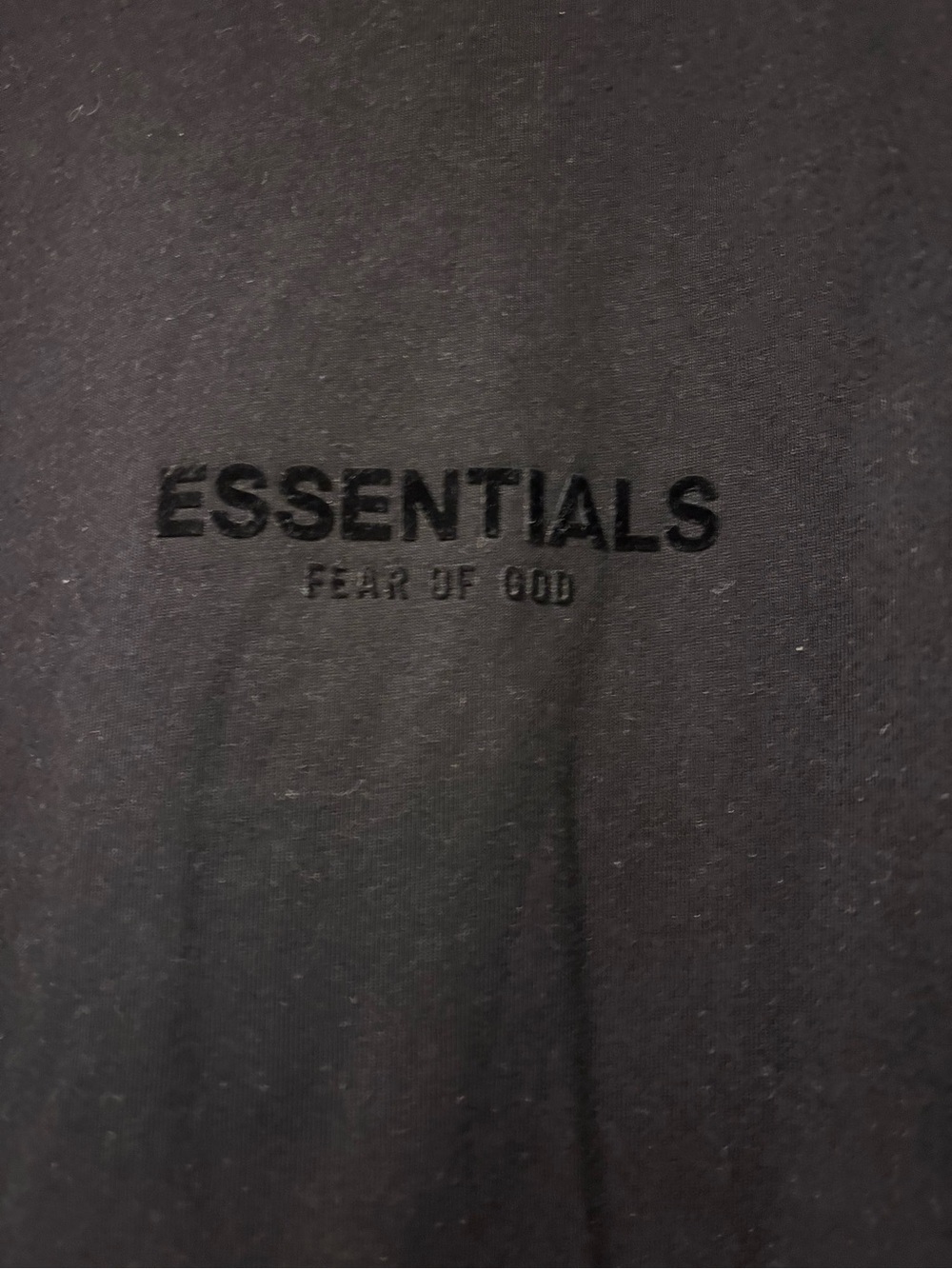 Fear of God ESSENTIALS Black Oversized Back Logo Tee XXL - Picture 2 of 5